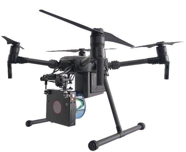 Figure 6: Genius UAV lidar installed on DJI 210.